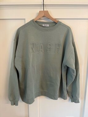 Women’s NASH Crewneck Sweatshirt in Sage Green